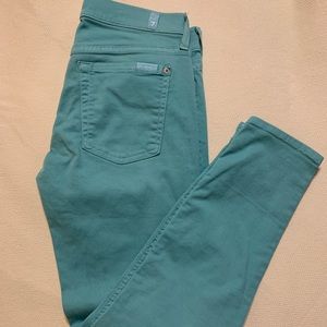 7 for all mankind, cropped skinny women’s jeans Sz28